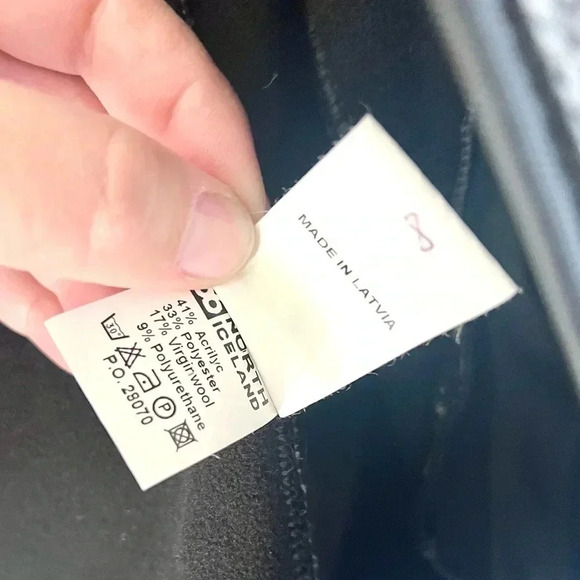 66 Degrees North‎ Vindur Grey Knit  Wool Blend Hooded Jacket Size Small - Picture 11 of 11